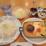 Kikuya Curry - ハンバーグカリー✕スリランカ風・カリーソース(ミニサラダ付き) 1200円税込  2024年4月25日
