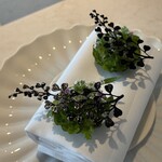 Geranium - "Danish tradition" salted herring in crispy algae, dill stems & aquavit