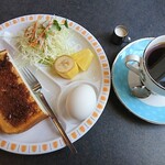 プチダイヤモンド - 料理写真:モーニングBセット コーヒーバタートースト ブレンドコーヒー