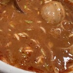 麺処 井の庄 - スープ表情