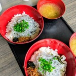 Domburi Koubou - 生しらす丼(酢飯・並盛) 800円税込