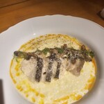 BISTRO 塒 - サワラのグリルとチーズリゾット