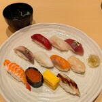 Sushiya No Kampachi - 【ランチ】彩にぎり（11貫）