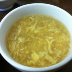 上海菜 - 日替わりランチ￥700　中華風コーンスープ