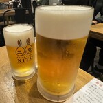 Suigyouza To Koshou Shuumai No Nito - 生ビールのジョッキとウルトラジョキ