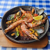 海鮮パスタパエリア