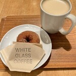 WHITE GLASS COFFEE - 