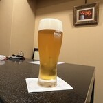 三友居 - まずは生ビール