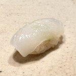鮨　かねさか - アオリイカは塩とカボス絞って