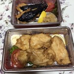 益元 - とり唐揚げ&なすはさみ(小)  ♬♡