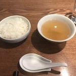 中国料理 唐花 - ご飯, スープ
