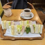 和田珈琲店 - ミックスサンド、ブレンド