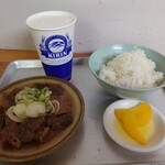 煮込みの店 おおこし - 自分は汁だけご飯にかける