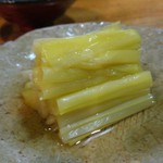 心粋厨房 獬 - 黄韮のおひたし・・。
