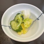 手打そば かみやま - お新香