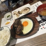 Oyaji No Robata Hambagu - 炉端ハンバーグ定食 生玉子トッピング