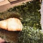 Sushi Teppanyaki Hiiragi - ホタテの磯部焼き