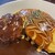 洋食屋 花きゃべつ - 料理写真:納豆オムライスwithハンバーグ