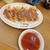 大阪餃子専門店よしこ - 料理写真:餃子タレにラー油を入れすぎてしまった