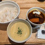 Soup Stock TOKYO - スープセット　東京ボルシチ　とうもろこしとサツマイモのスープ