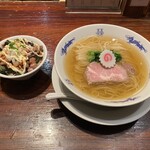 Chuukasoba Nishino - マヨチャーシューご飯、中華そば