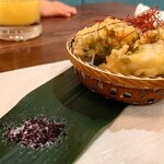 玉河 三鷹店 - 鶏のしそ巻き天ぷら