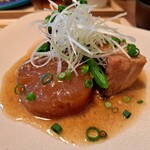 わびすけ食堂 - 料理写真:豚角煮と大根のみぞれあん定食(980円)　豚角煮と大根