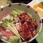 鮨処 銀座福助 - ねぎとろ・穴子丼