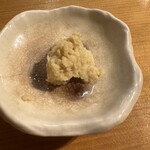 らぁ麺 吉井 - お好みでどうぞと、別皿におろし生姜をたっぷりくれました。