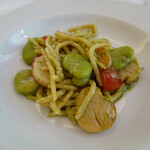 リストランテ・マッサ - 帆立貝とプチトマトのジェノベーゼ