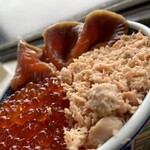 ウトロ漁協婦人部食堂 - 三種丼