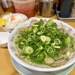 Tenten Yuu - チャーシュー麺並（温泉玉子変更）ネギ多め＋ライス小