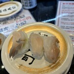 独楽寿司 - ミル貝、あわび、ホッキ貝