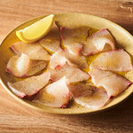 Carpaccio of seasonal fish