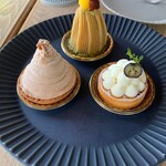 喫茶室 山脈 - モンブラン3種のセット