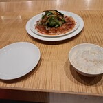 スーツァン・レストラン陳 - 雲白肉と、白いご飯です。