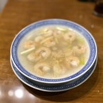 香港麺 新記 - 黄韮と貝柱のスープ炒め