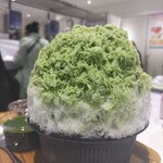 埜庵 - ミルキーグリーンなんですよ。そのままで食べても抹茶みるく