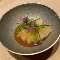 鮨 いつつ - 富山白海老黄身醤油
