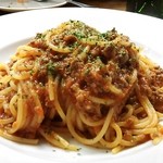 ノリノ穴 - 白ミートパスタ♪