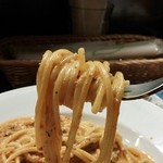 ノリノ穴 - 黒ミートパスタ。リフト(^-^)/