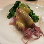 治鮨 - 26年2月　ホタルイカ、菜の花の酢味噌