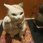 治鮨 - 26年2月　招き猫　京都、吉田一也氏の焼物
