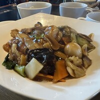 御膳房 銀座店 - 五目あんかけ焼きそば　アップ
