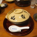 Yamamotoya honten - 鍋ふたをお皿代わりにして食べた！