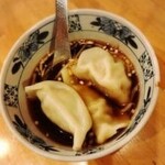 瀬佐味亭 - 黒酢スープの水餃子