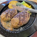 フライングガーデン - 爆弾ハンバーグ・キングセット和風ソース（1,342円）