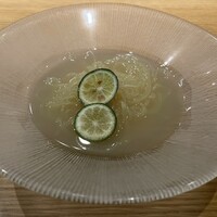 焼肉 赤坂 えいとまん - 牛骨出汁の冷麺
