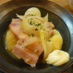 おんじき家ふうど - 日替り定食（ベーコンとじゃが芋の炒め煮）