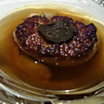 フォアグラのソテー　滝川産鴨肉のクネル
          野菜のポトフ仕立て　トリュフ風味のコンソメと共に